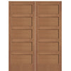 Hemlock Fir 5 Panel Interior Double Door with Ovolo Sticking