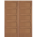 Hemlock Fir 5 Panel Interior Double Door with Ovolo Sticking