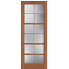 Hemlock Fir 12 Lite Interior Door with Ovolo Sticking and Clear Glass