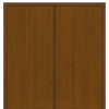 Full Plank Mahogany Grain Fiberglass Double Door 