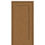1 Panel Fiberglass Fir Grain Shaker Entry Door