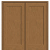 1 Panel Fiberglass Fir Grain Shaker Style Double Door