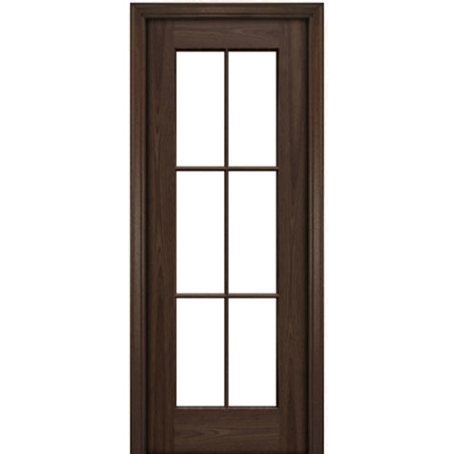 DSA Doors - Mahogany Wood Naples 6 Lite E-01 Impact Rated-2