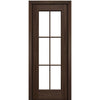 Port Collection Naples Mahogany 6 Lite Prehung HVHZ Impact Rated Door
