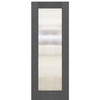 Full Lite Smooth Flush Glazed Fiberglass Door