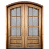 Breezeport Arched TDL 6LT E-17 | 8'0" Tall Breezeport Arched 6-Lite TDL Mahogany Double Entry Door with Built-in Screens and Operable Windows