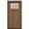 CCA260 | 6 Lite Craftsman Style Fir Grain Fiberglass Door