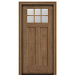 CCA260 | 6 Lite Craftsman Style Fir Grain Fiberglass Door