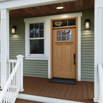 CCA260 | 6 Lite Craftsman Style Fir Grain Fiberglass Door