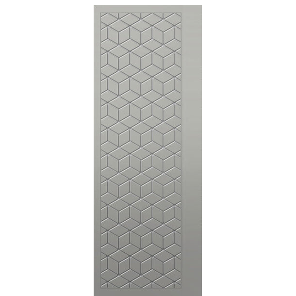 Cubes Smooth FG | Fiberglass Entry Door with Modern Cube Pattern Design
