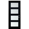 Metro Modern 4LT 8-0 1D | 4 Lite Modern Iron Door