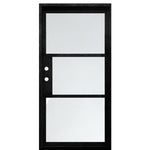 Midtown Modern FV 3LT 6-8 1D | Modern 3 Lite Iron Door