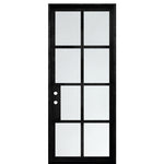 Midtown Modern 8LT 8-0 1D | 8 Lite Modern Iron Door