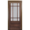 NT - CR007 | 9-Lite Craftsman Praire-Style Mahogany Single Entry Door