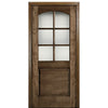 NT - CR061 | 6-Lite 1-Panel Arch Lite TDL Mahogany Single Entry Door