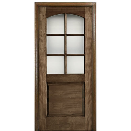 6-Lite 1-Panel Arch Lite TDL Mahogany...