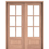 Rio Alexandria TDL 6LT 8/0 E-04 | Rio 6-Lite Mahogany Pre-Hung Double Doors
