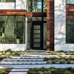 S003 | Modern 5-Lite Steel Entry Door