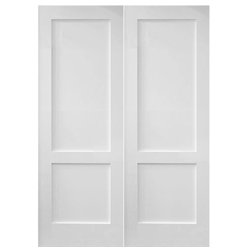 8782 Double | 2-Panel Shaker Redi-Primed Solid Core Double Interior Door