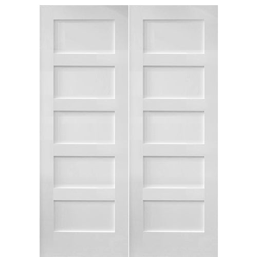 Simpson Door Company - Wood 8755 Double Interior Double Door 32x80