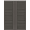 Rails Smooth FG-2 | Fiberglass Entry Double Door with Modern Rail Design