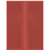 Slats Smooth FG-2 | Fiberglass Entry Double Door with Modern Slat Design