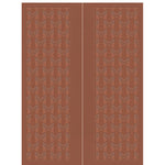 Trellis Smooth FG-2 | Fiberglass Entry Double Door with Modern Trellis Pattern Design