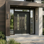 Contemporary 1-Lite Vertical-FG-8'0-2 | 72" x 96" Contemporary 1-Lite Vertical Glass Fiberglass Entry Double Door