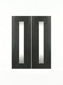Contemporary 1-Lite Vertical-FG-8'0-2 | 72" x 96" Contemporary 1-Lite Vertical Glass Fiberglass Entry Double Door