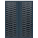 Diamonds Smooth FG-2 | Fiberglass Entry Double Door with Modern Diamond Pattern Design
