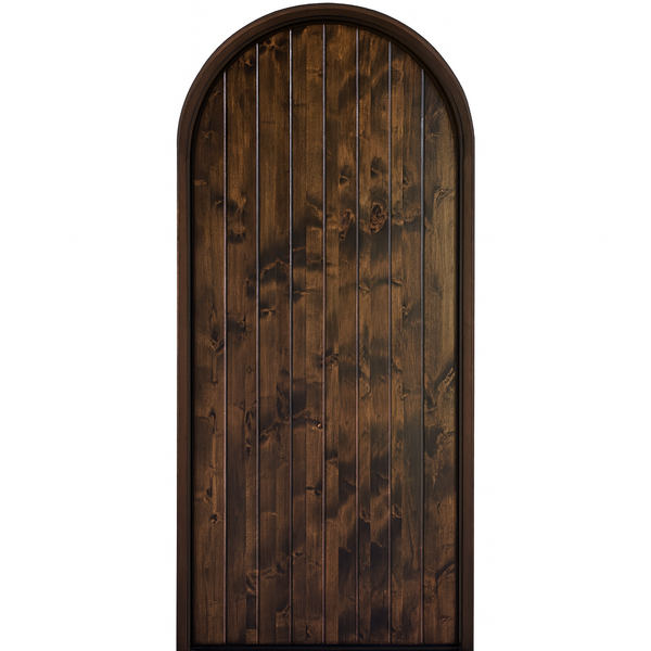 Hoelscher Plank V Groove Circle Top Door
