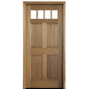 Louisburg E-01 | 36"x80" Louisburg Mahogany Entry Door with Clear Beveled Low-E Glass