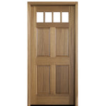 Louisburg E-01 | 36"x80" Louisburg Mahogany Entry Door with Clear Beveled Low-E Glass