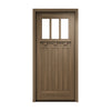 Tuscany 3LT E-01 | 3-Lite Mahogany Craftsman Entry Door with Clear Beveled Low-E Glass