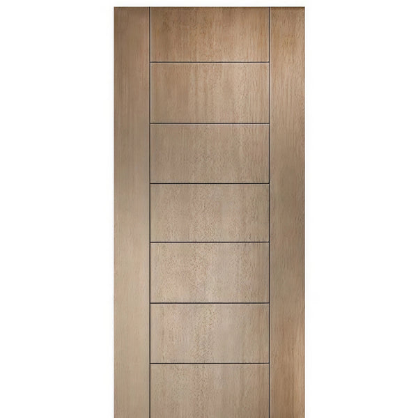 Brentwood 68 | 80" Tall Modern Mahogany Flush Exterior Door