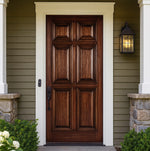 6 Panel RM-1-68 | 80" Tall 6 Panel Solid Mahogany Wood Entry Door with Raised Moulding