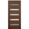 Contemporary 5-Lite Horizontal-1 | 36"x80" Contemporary 5-Lite Horizontal Lite Mahogany Wood Door