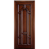 Center Panel Arch-RM-80-1 | 96" Carved Panel Solid Mahogany Wood Entry Door with Raised Moulding