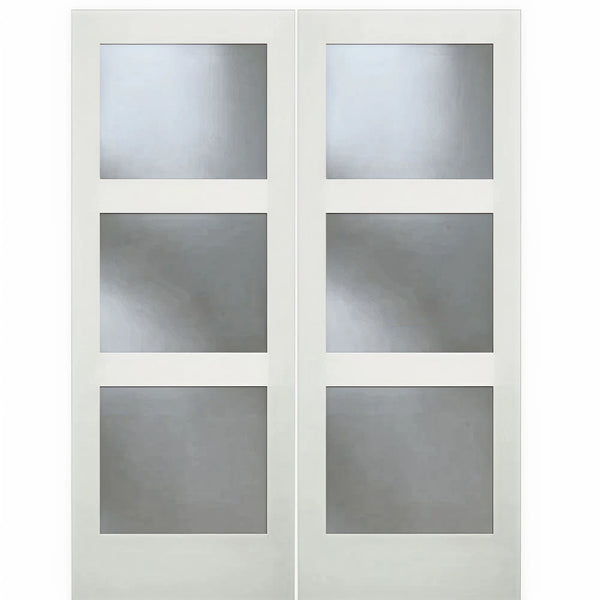 8733 Double | 3 Lite Shaker Redi-Prime Double Door