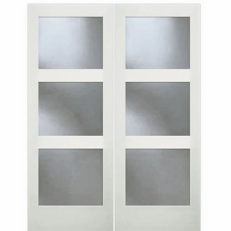 8733 Double | 3 Lite Shaker Redi-Prime Double Door