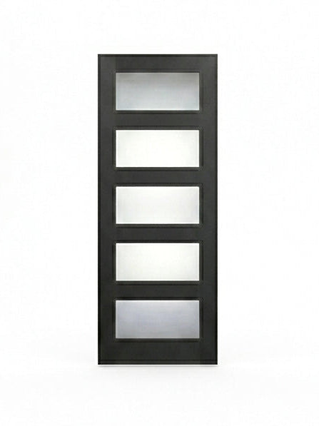 Contemporary 5-Lite-FG-8'0-1 | 36" x 96" Contemporary 5-Lite Fiberglass Entry Door