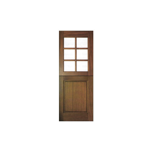 Hoelscher Mahogany Wood Contemporary 6Lite Horizontal2 Exterior